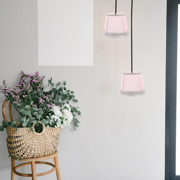 HAKIDZEL Retro Decor Lampshade Pink 1 Piece 5.7x4.7x4.3in
