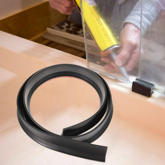 HAKIDZEL Shower Water Dam Rubber Black 1Pack