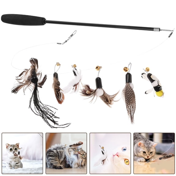 HAKIDZEL Interactive Cat Toy Cat Wand Toys Multi 1 Set