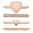 thumbnail image 1 of HAKIDZEL Watchband Decorative Loops 4Pcs Rose Gold Silicone For Women Watch Band Decorations, 1 of 8