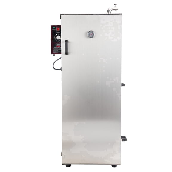 Hakka 8 Racks Digital Electric Smoker, 1000W 110V Stainless Steel Outdoor Meat Smoker with Side-Loading Wood Chip Tray, 86°F–248°F Control