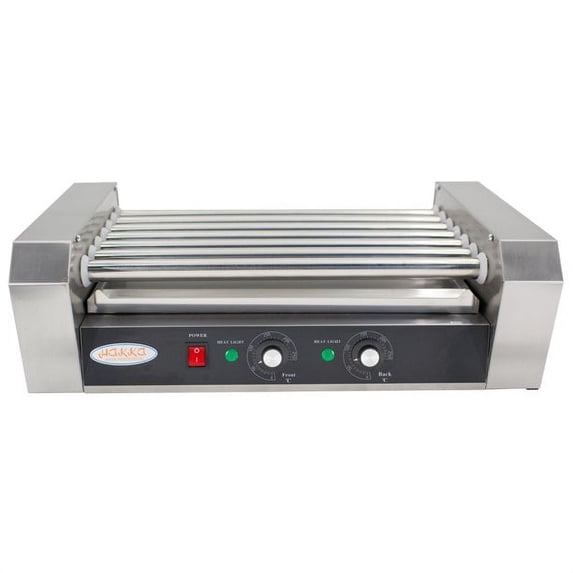 HAKKA Brothers Commercial Hot Dog Roller Grill with 7 Rollers,Silver