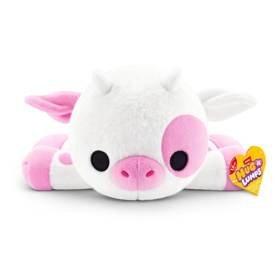 Hug a Lumps Clover the Cow by ZURU - Medium 3.3lbs Cuddly Squishy Weighted Plush Toy for All Ages