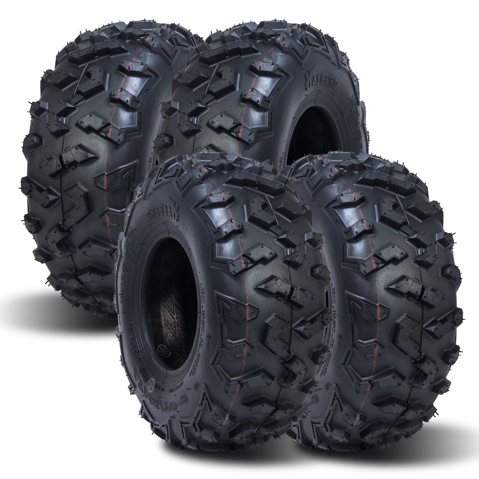 HALBERD 145/70-6 ATV Mini  Go Kart ATV Tires, 4 PR 145 70-6 All Terrain off-Road Tires Set of 4 ,Tubeless