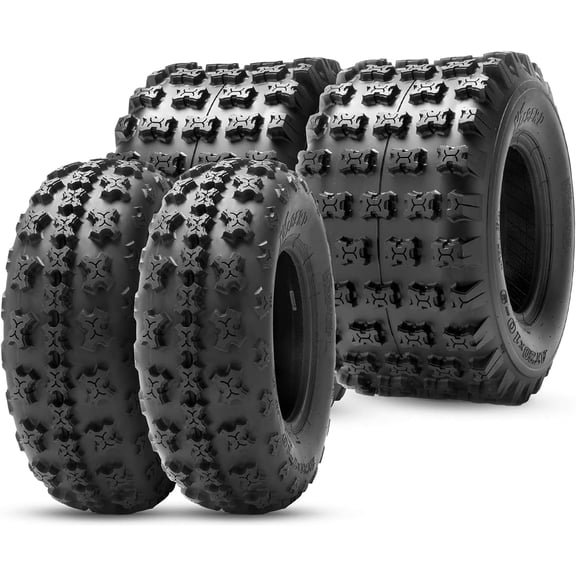 HALBERD 22x7-10 Front & 20x10-9 Rear ATV UTV Tires 4 Set of Tires Tubeless