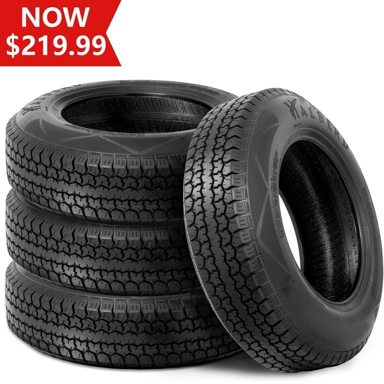 HALBERD 6Ply ST205 75D15 Trailer Tires 205 75 15 Replacement Tire Load Range C Set Of 4
