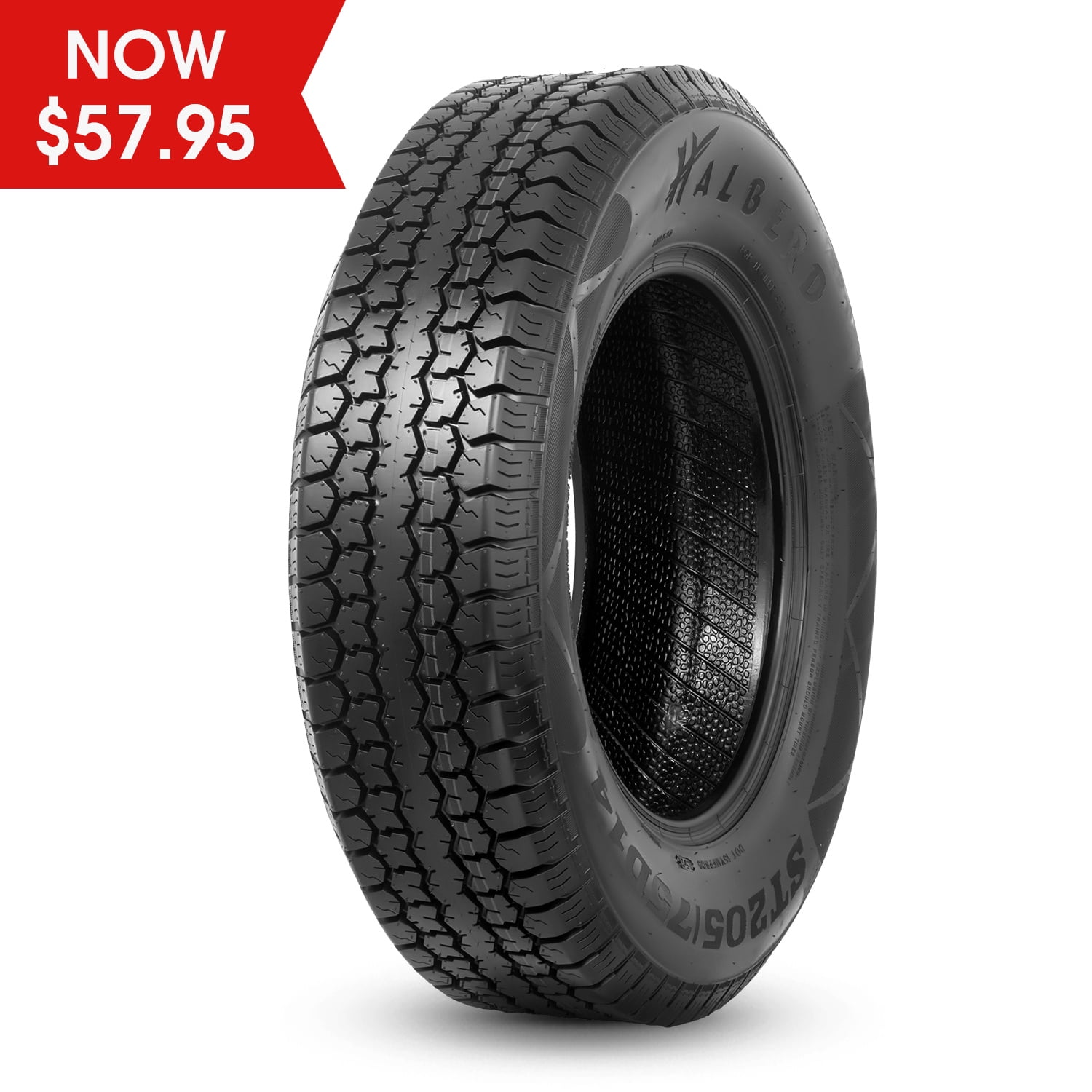 HALBERD ST205/75D14 Trailer Tires，6PR Load Range C，14in Fuelsaving