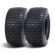 HALBERD Set of 2 15x6.00-6 Lawn Mower Turf Friendly Tires For Garden Tractor 15x6x6 Garden Tractor Go Kart Tires,4 PR Tubeless