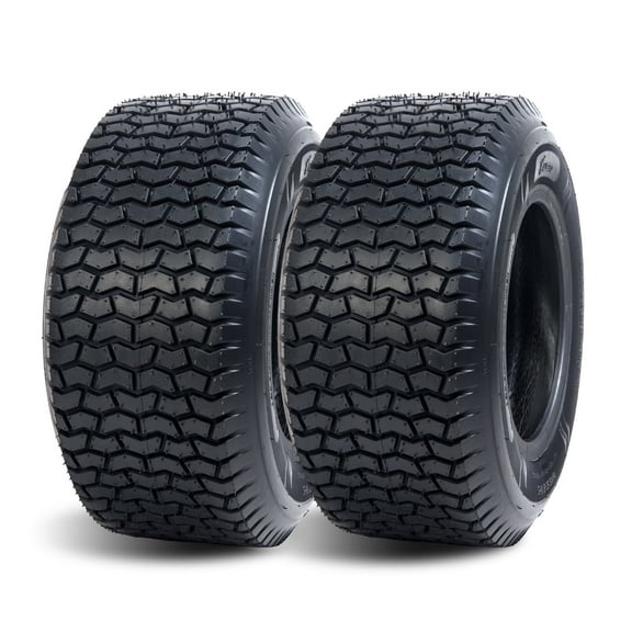 HALBERD Set of 2-16x6.50-8 4 Ply Turf Tires for Lawn & Garden Mower,16x6.5x8 TubelessTractor Turf Tire