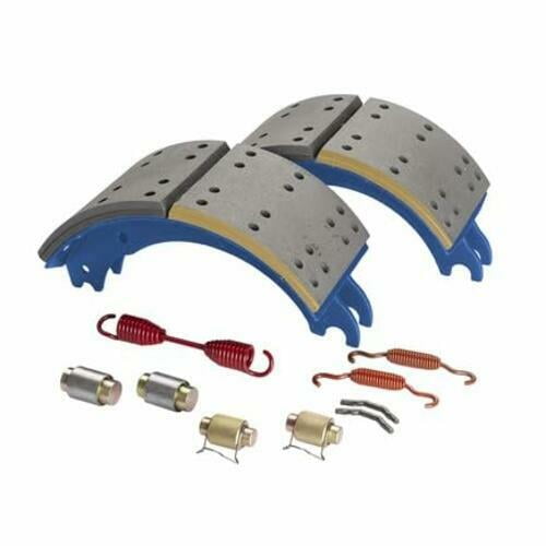 HALDEX GG4515X3J Drum Brake Shoe Kit Rear, New, 2 Brake Shoes, with Hardware, Fmsi 4515, for Fruehauf Xem3 Applications