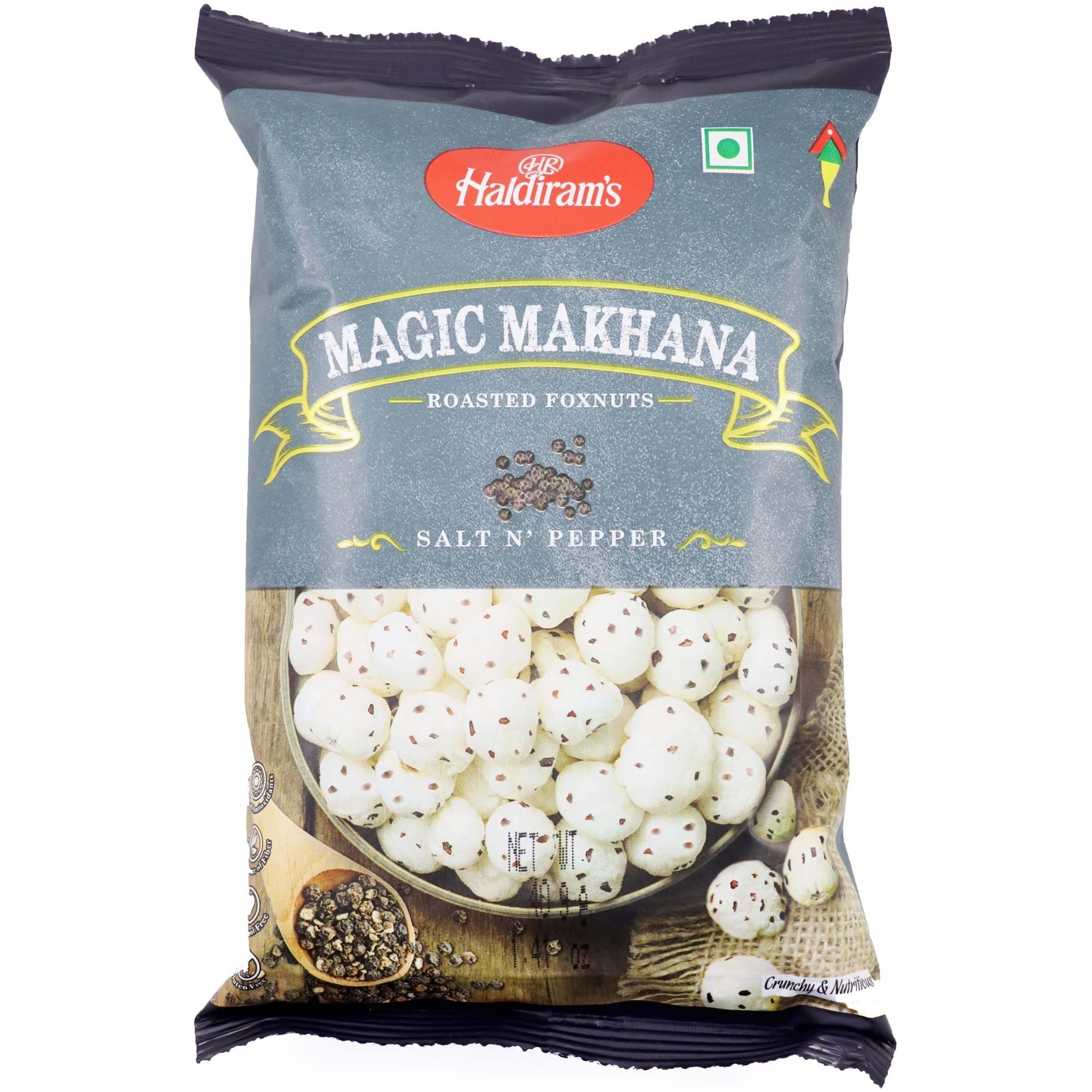 HR Haldiram's Magic Makhana, Foxnuts Salt N' Pepper, 30 Grams