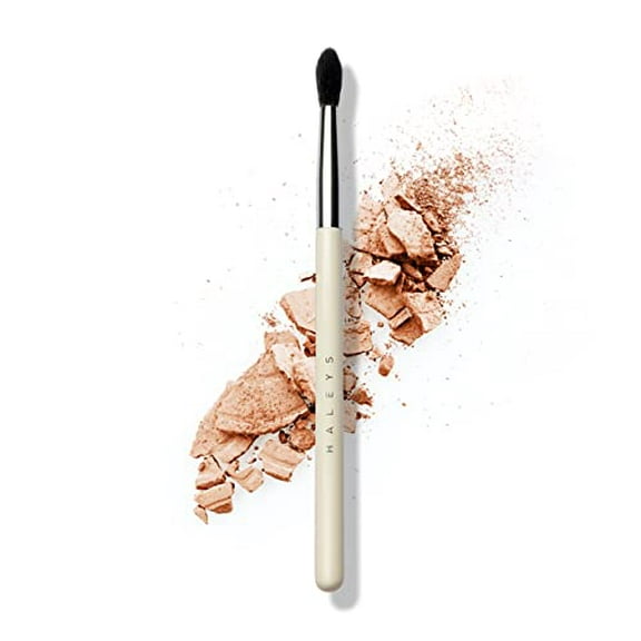 HALEYS Crease Eyeshadow Brush, Medium Fluffy Tapered Brush, Soft, Easy Blending Makeup Tool, Seamless, Multi-tasking Makeup Brush for Cream and Powder, High-end Synthetic Bristles, Vegan + CF