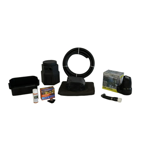 Half Off Ponds Complete 3300 PVC Waterfall Kit 10 ft. x 10 ft.