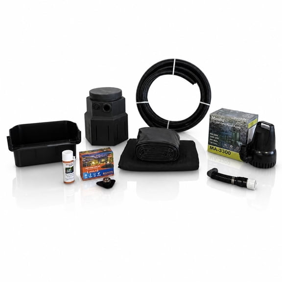Half Off Ponds Complete 3300 PVC Waterfall Kit 8 ft. x 10 ft.