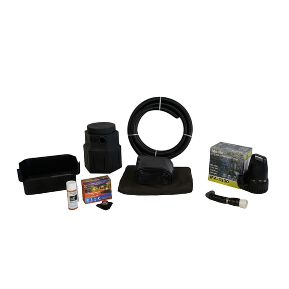 Half Off Ponds Complete 3300 PVC Waterfall Kit 8 ft. x 10 ft.