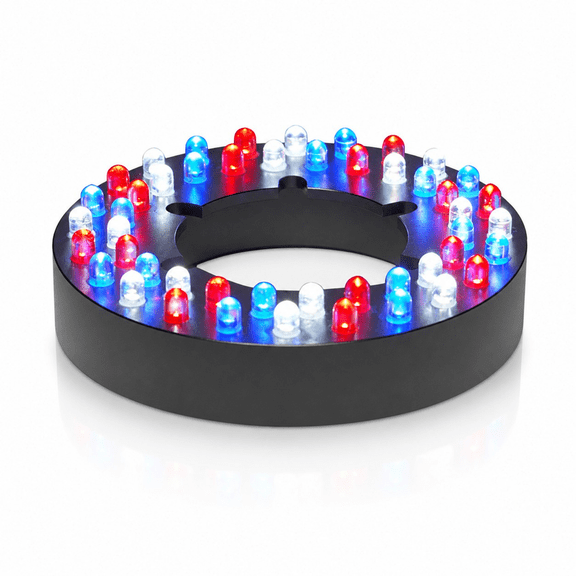 Half Off Ponds LumiNight 48-LED RBW Color Changing Light Ring for Submersed and Floating Fountains