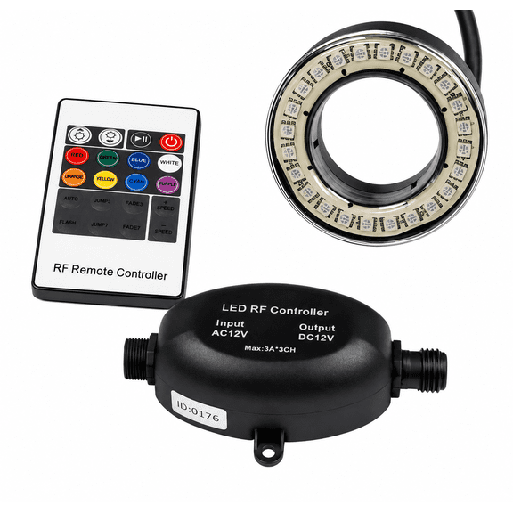 Half Off Ponds LumiNight Remote Controlled Fountain Light Ring, 24-LED RGB Color Changing