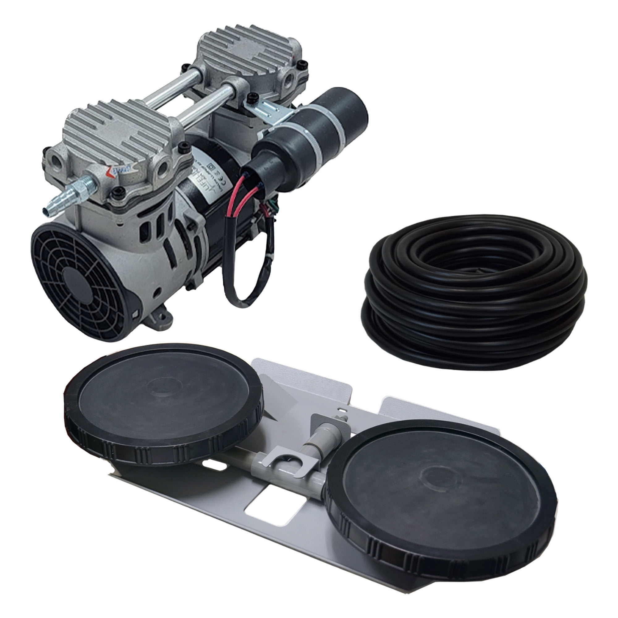 1/2HP Black and Silver Subsurface Pond Aeration Kit