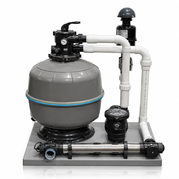 Half Off Ponds Simply Clear Pond Filter System, UV Clarifier, 2 HP Blower, 5500 GPH Pump, Up to 10,000 Gallons