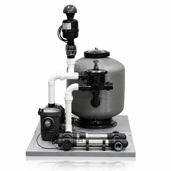 Half Off Ponds Simply Clear Pond Filter System, 110 W UV Clarifier, 2 HP Blower, 1.5 HP Variable Speed Pump, Up to 11,000 Gallons