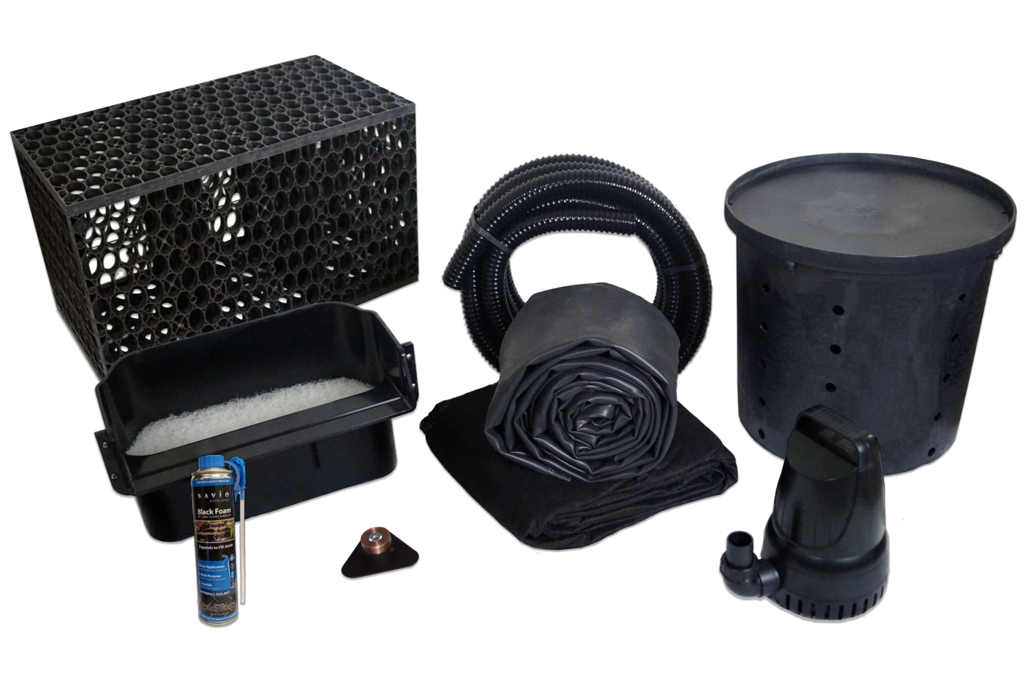 MatrixBlox 10' x 15' Black EPDM Pond Free Waterfall Kit