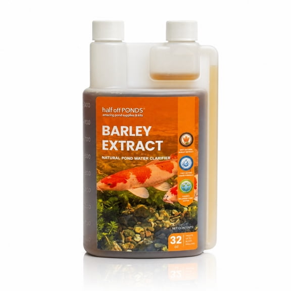 Half Off Ponds Barley Extract, 32 oz Bottle Pond Treatment