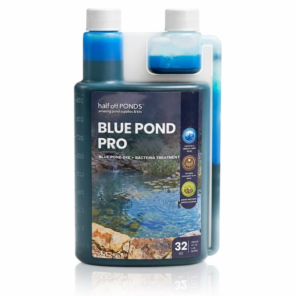 Half Off Ponds Blue Pond Pro, 32 oz Bottle Pond Treatment