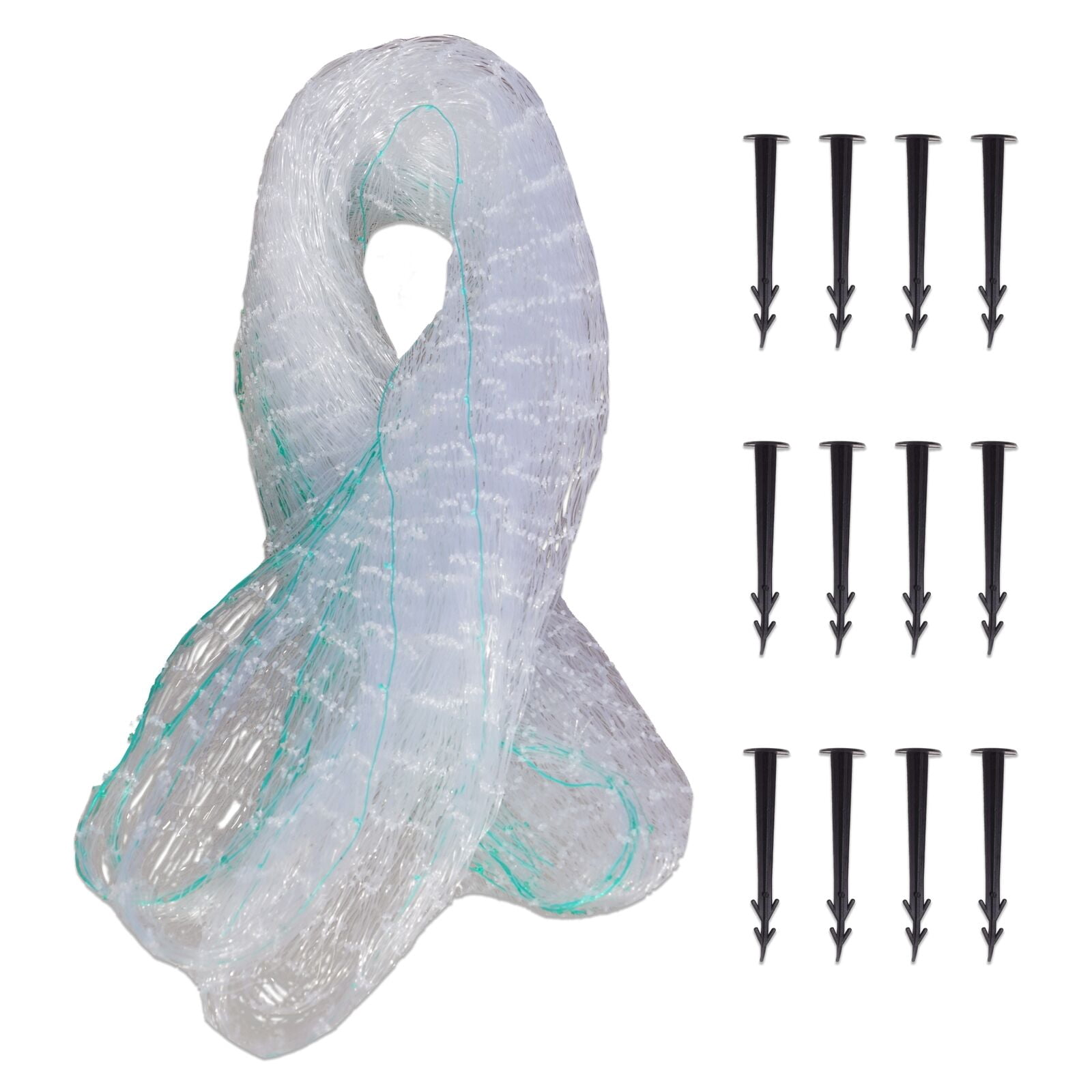 Half Off Ponds Pond Net Kit, 15 ft. x 15 ft., includes 12 stakes ...