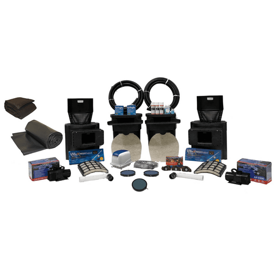 Savio Signature Ultimate EPDM Pond Kit with UV & Air Kit, 30 ft. x 35 ft.