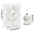 HALJEN 6Pc Christmas Ball Ornaments Christmas Decorations Tree Balls