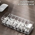 thumbnail image 1 of HALJEN Home Edit Containers Drawer Office Transparent Wire Storage Box with Accessories Compartment Office Desk Accessories with Cover, 1 of 8
