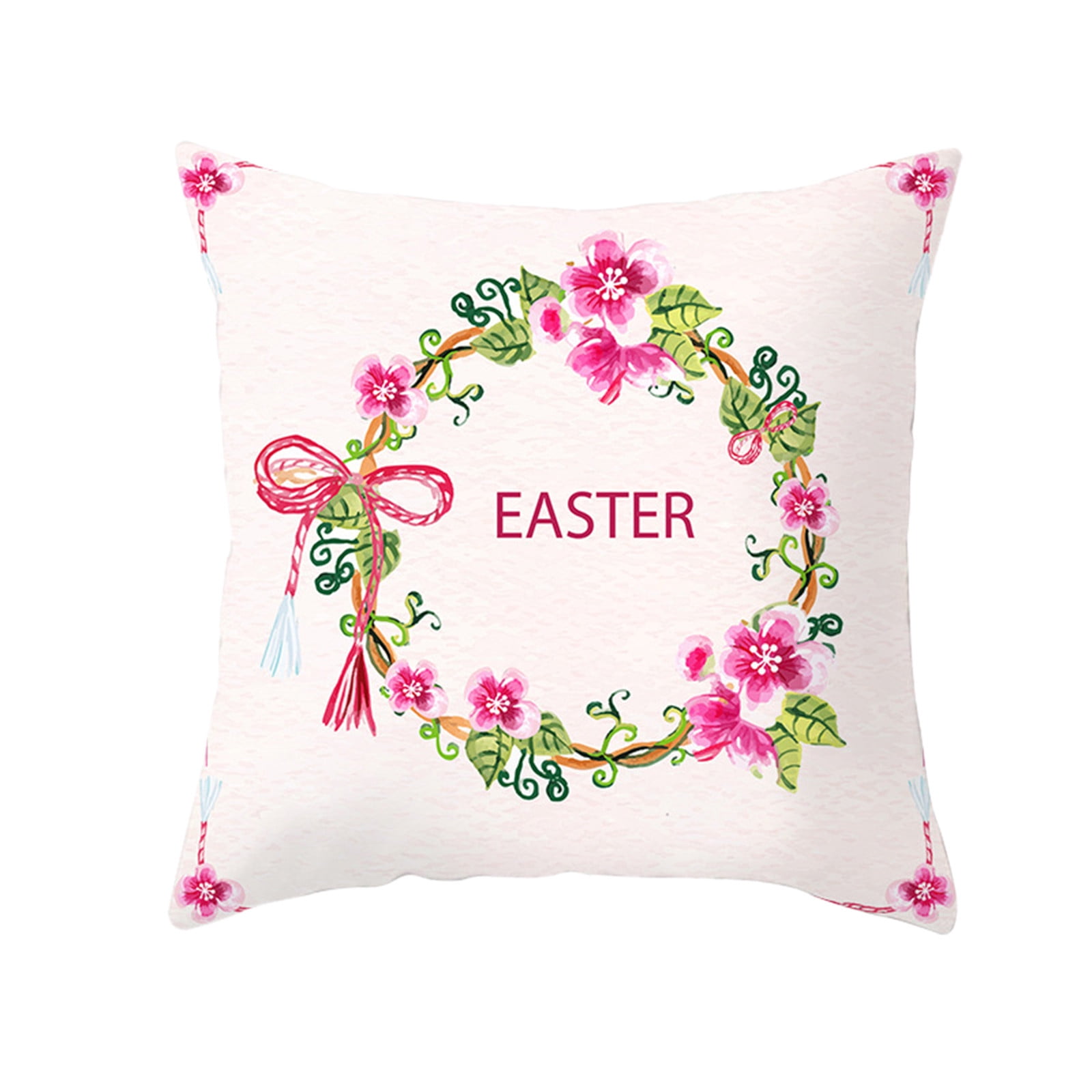 HALJEN Neck Pillow for Recliner Easter Throw Pillow Covers Cartoon