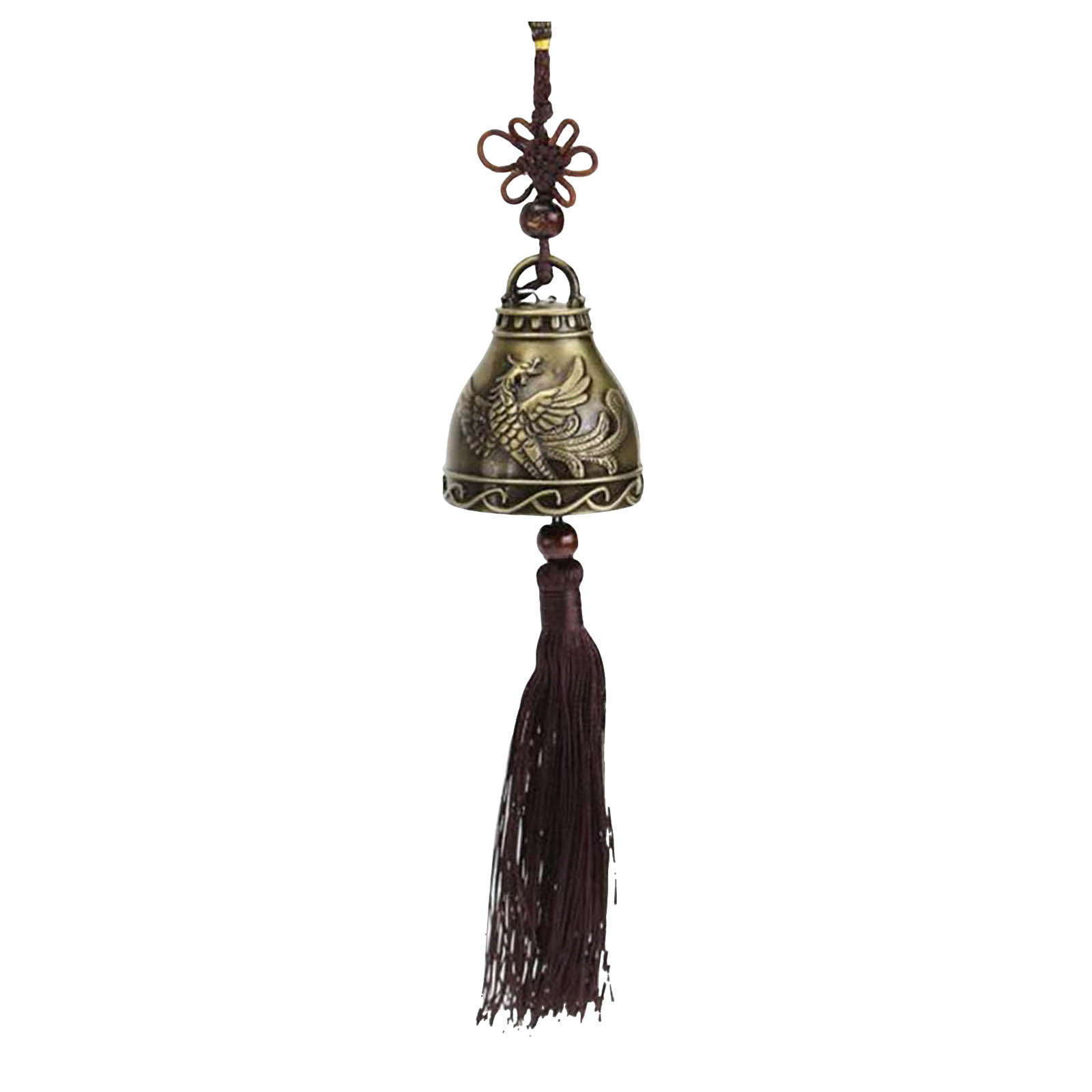 Haljen Retro Wind Chime Feng Shui Bell Praying Wind Chime Chinese Knot 