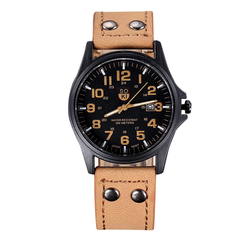 HALJEN Simulation Watch with Alarm English Talking Clock for Blind or