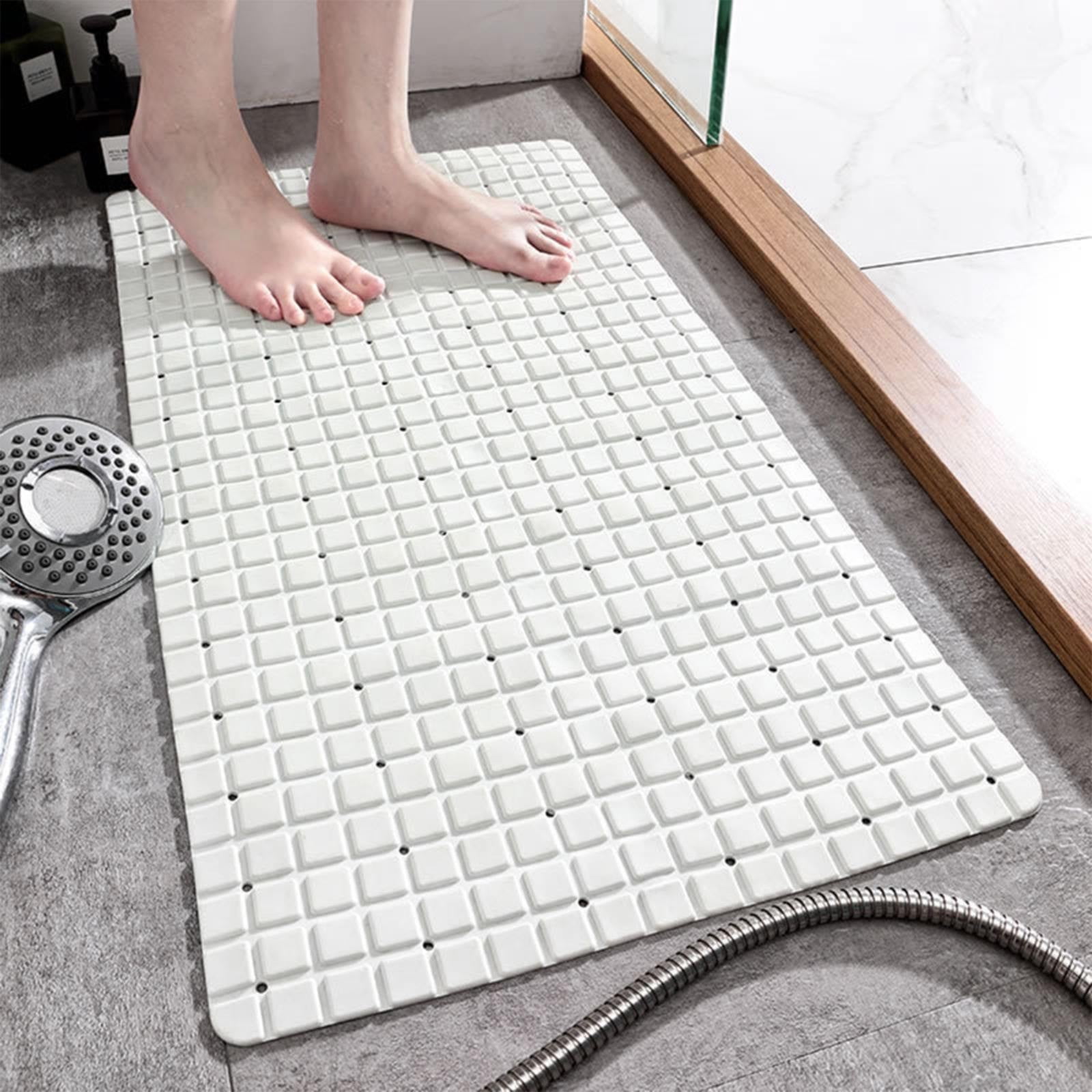 HALJEN Square Shower Mat Extra Large Antiskid Mat for Elderly & Kids