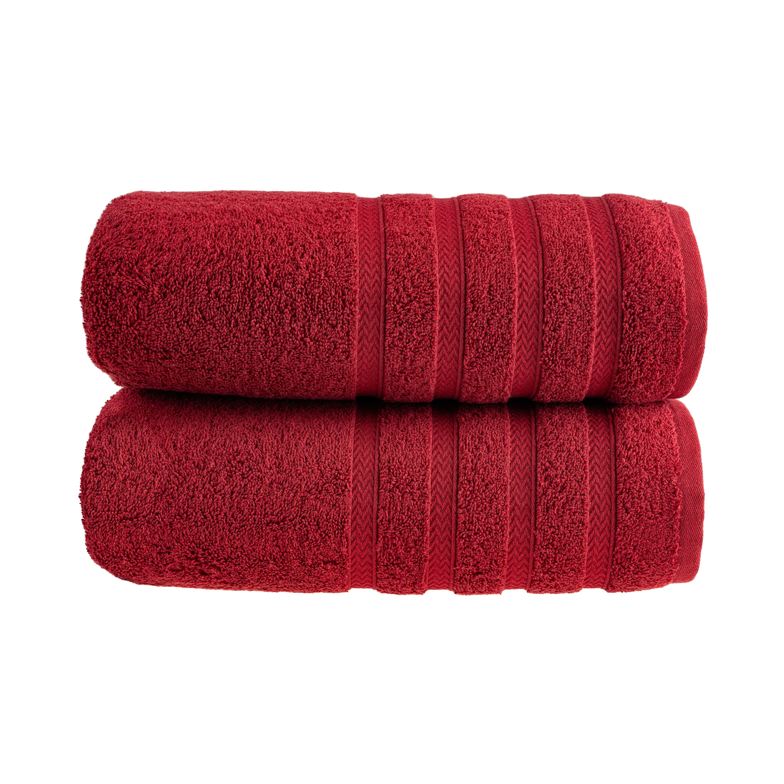 HALLEY Decorative Turkish Bath Towels Set, 2 Pieces Highly Absorbent