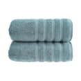 thumbnail image 1 of HALLEY Turkish 2 Pack Premium Bath Towels (2 Pieces) 650 GSM Highly Absorbent Super Soft 100% Cotton - 2 Bath Towels - Turquoise, 1 of 4