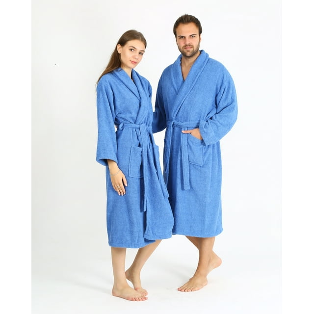 HALLEY Luxury Bathrobe for Women & Men, Shawl Collar Spa Bath Robes