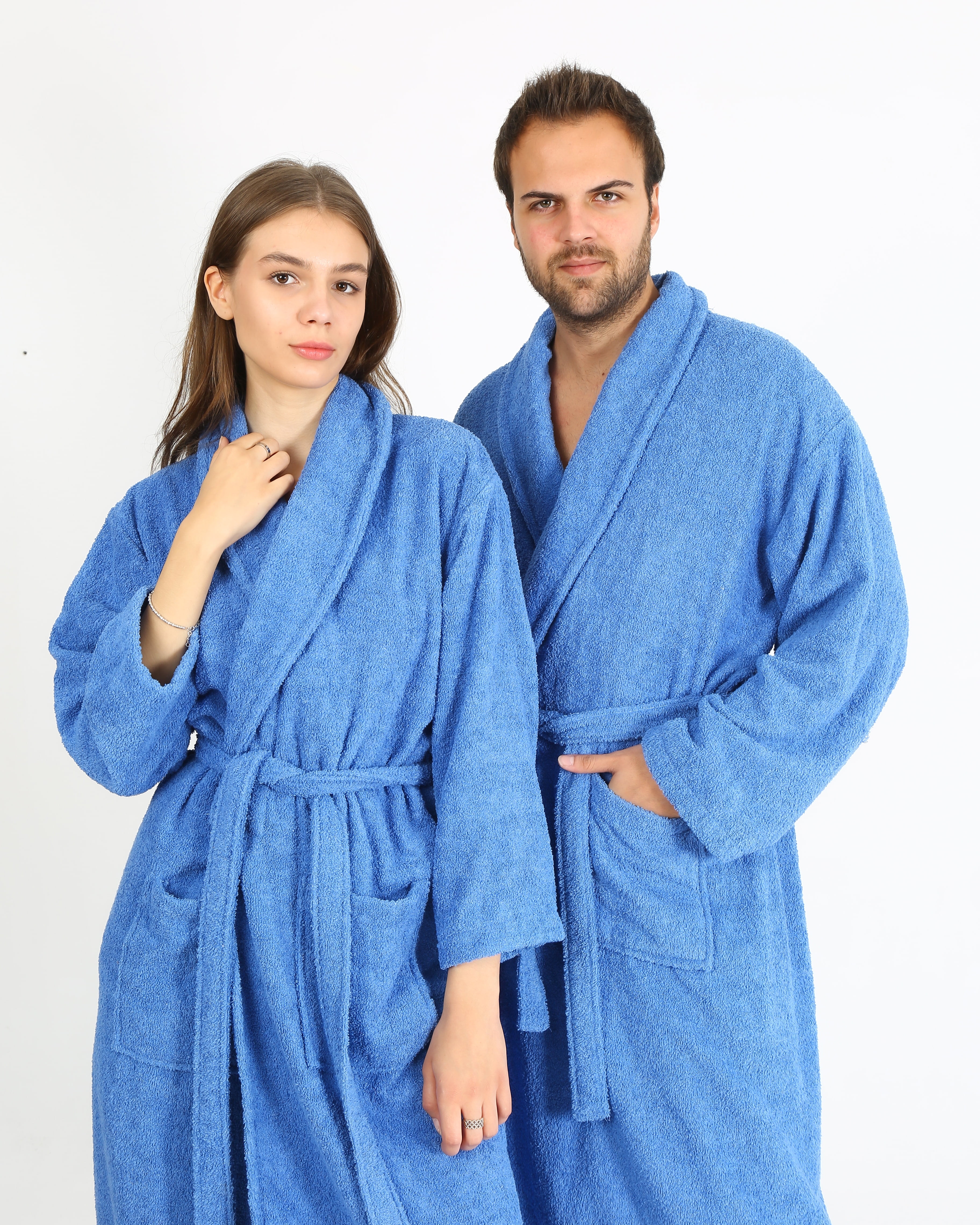 What Is Shower Robe HALLEY Luxury Bathrobe for Women & Men, Shawl Collar Spa Bath Robes ...