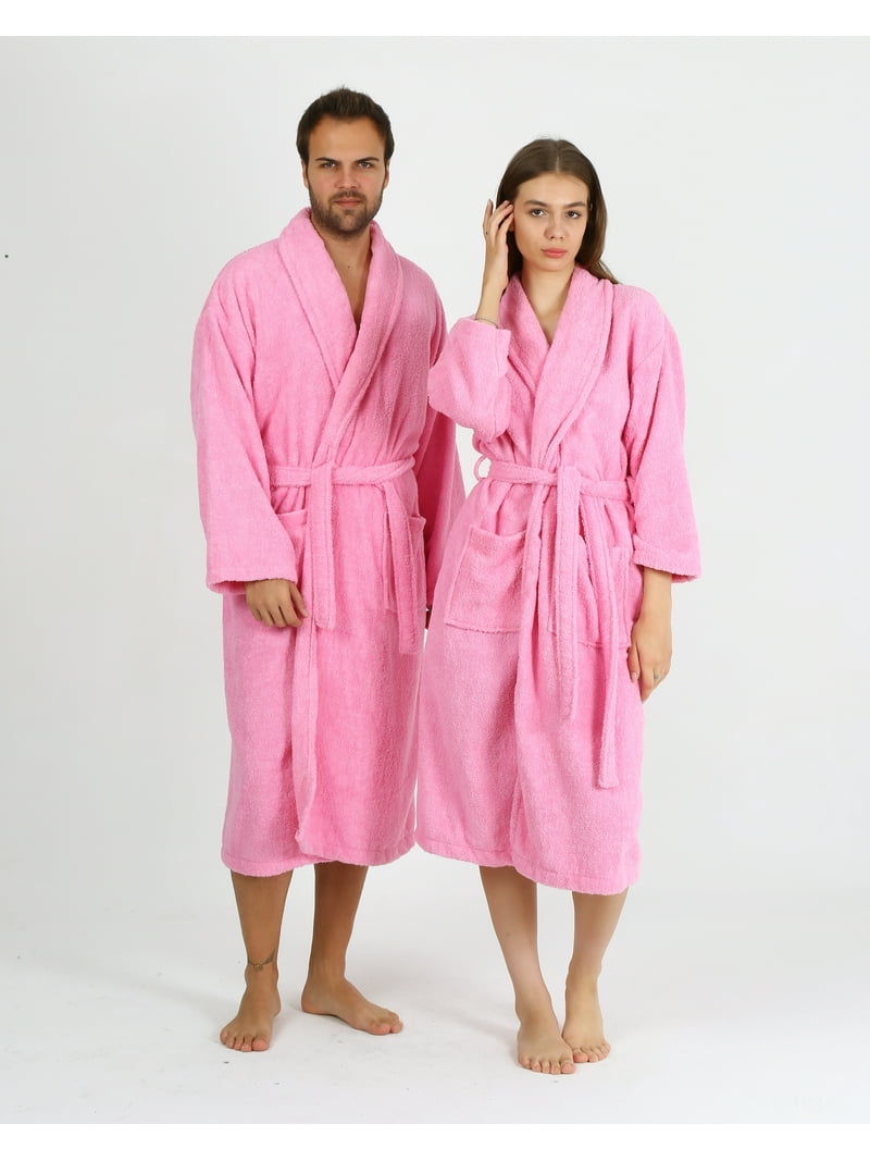 HALLEY Luxury Bathrobe for Women Men, Shawl Collar Spa Bath - Main Image