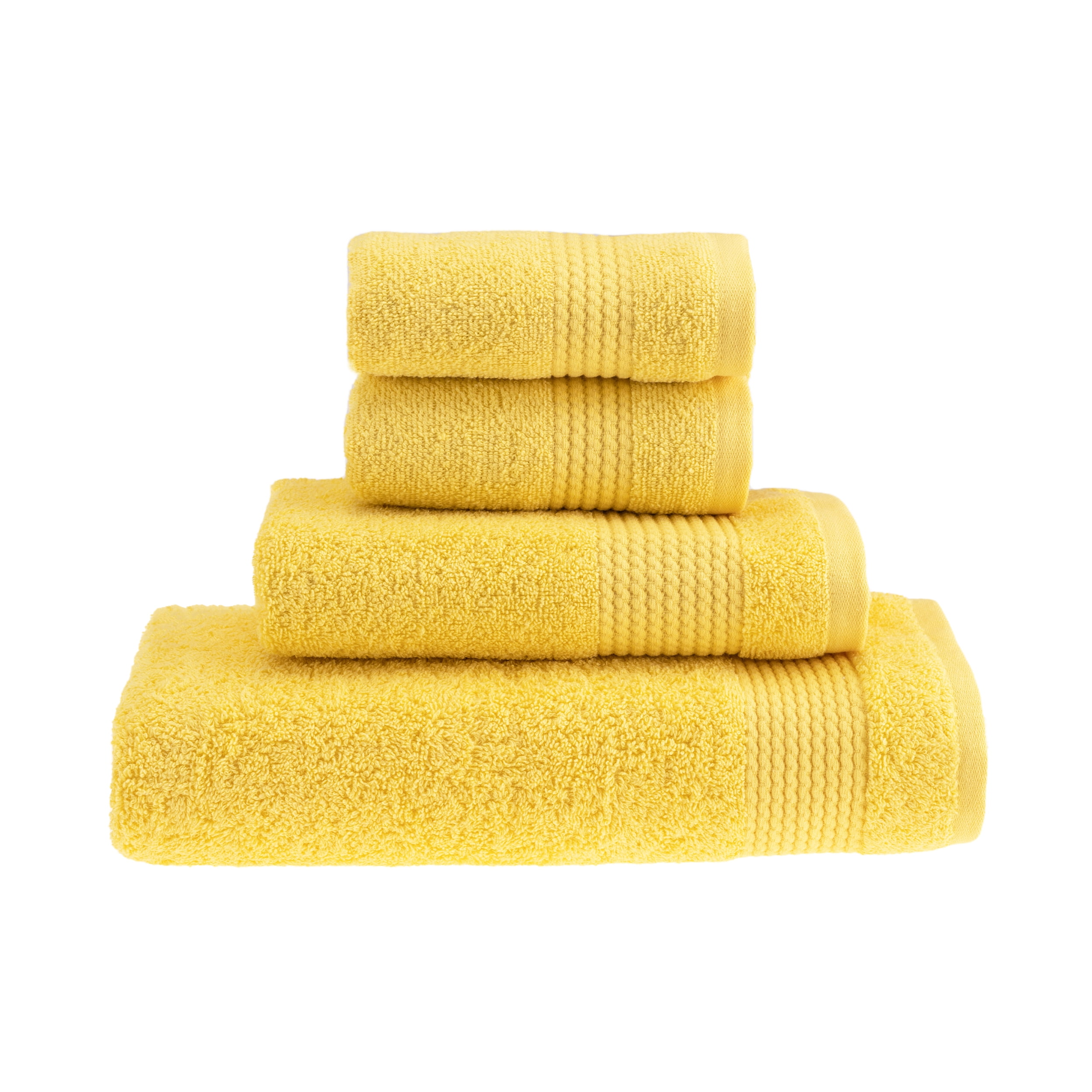 HALLEY Turkish Bath Towels Set 4 Piece Bathroom Set, Ultra Soft