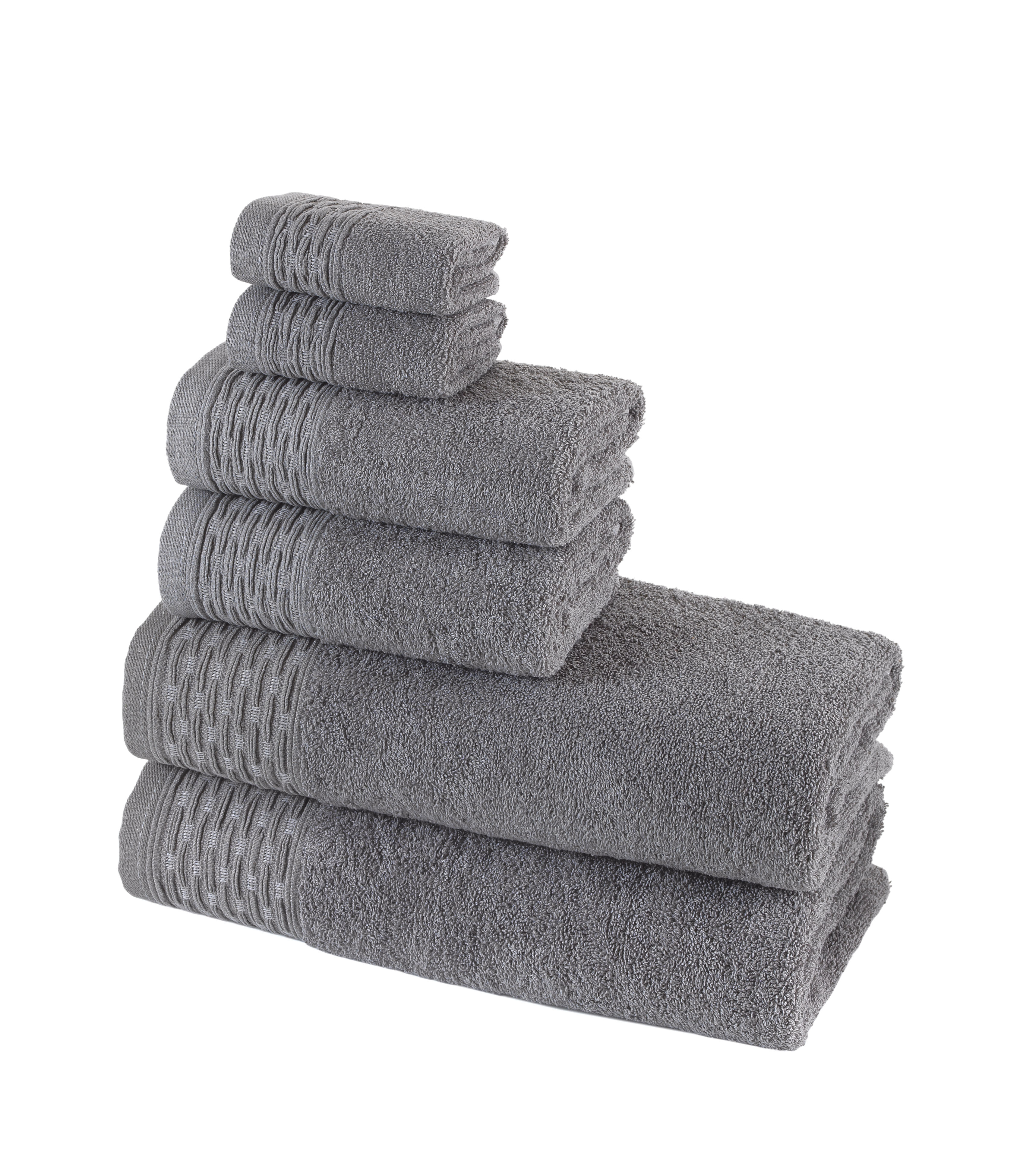 6 Piece Complete Bathroom Towel Set Luxurious Spa Quality 100 Cotton