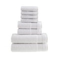 thumbnail image 1 of HALLEY Turkish Bath Towels Set - 8 Piece Bathroom Set, Ultra Soft, Machine Washable, Highly Absorbent, 100% Cotton - Luxury Spa Quality - White, 1 of 11