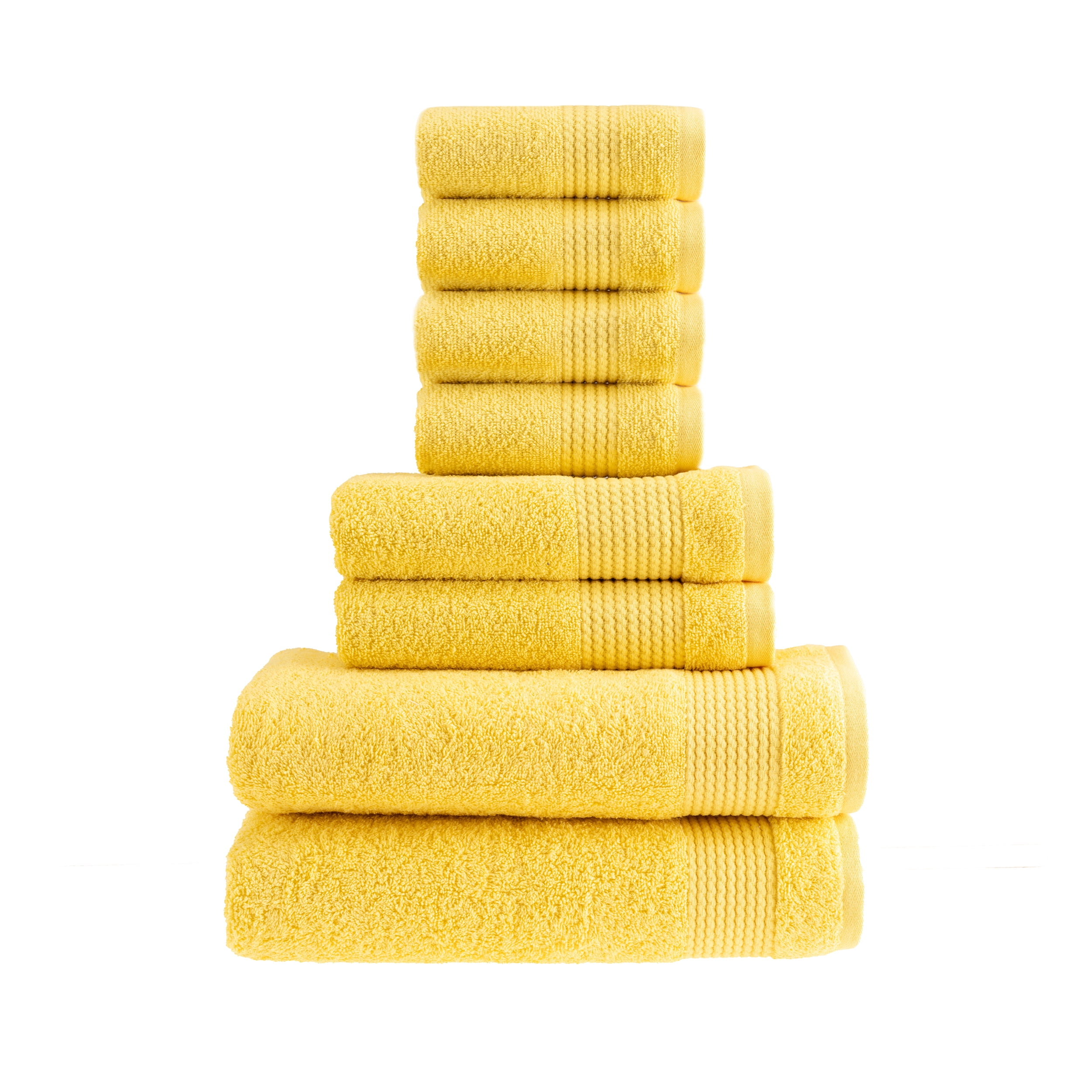 HALLEY Turkish Bath Towels Set 8 Piece Bathroom Set, Ultra Soft, Machine Washable, Highly