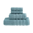thumbnail image 1 of HALLEY Turkish Towels Set (4 Pieces) 650 GSM Highly Absorbent Super Soft 100% Cotton - 1 Bath Towel 1 Hand Towel 2 Washcloths - Turquoise, 1 of 4