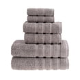 thumbnail image 1 of HALLEY Turkish Towels Set (6 Pieces) 650 GSM Highly Absorbent Super Soft 100% Cotton - 2 Bath Towels, 2 Hand Towels 2 Washcloths - Gray, 1 of 11