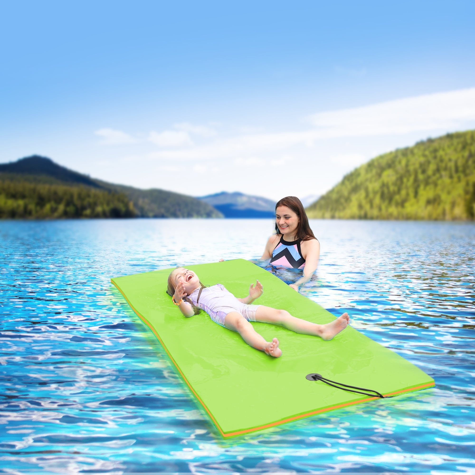 WARMOUNTS Floating Water Pad for Single, 7 x 3 FT Tear-Resistant 3 ...