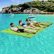 HALLOLURE Water Floating Mat Foam Pad, 13x5FT Bouncy Tear-Resistant XPE Foam, Recreation Relaxing Lily Pad for Pool Lake River Ocean Outdoor Water Activities