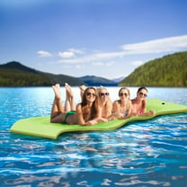 WARMOUNTS Water Floating Mat Foam Pad, 13x5FT Bouncy Tear-Resistant XPE Foam, Recreation Relaxing Lily Pad for Pool Lake River Ocean Outdoor Water Activities