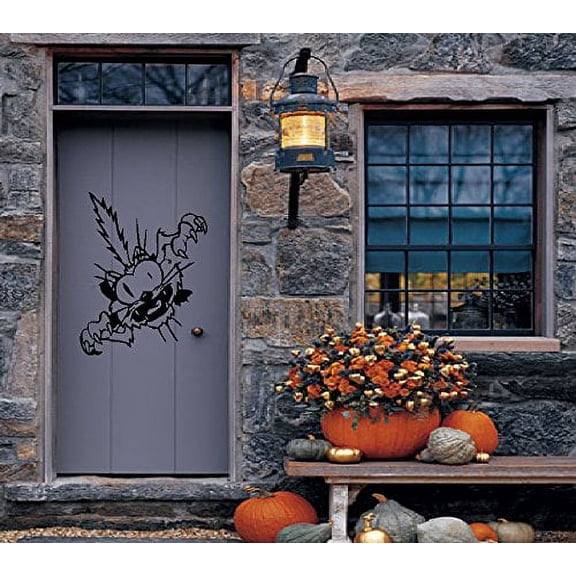 HALLOWEEN ~ CRAZY CAT ~ WALL DECAL 11" X 13" THESE ARE NOT WINDOW CLINGS